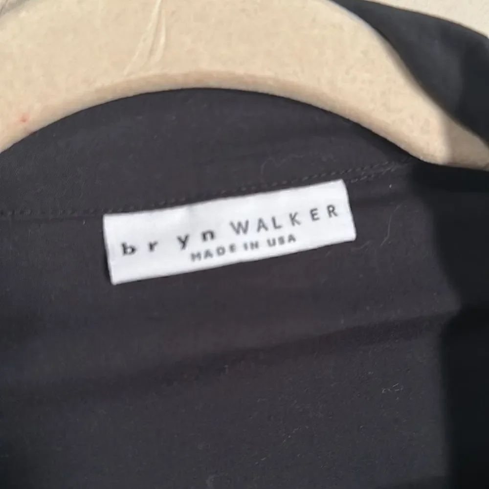 Brynn Walker Black Front Button Tunic Top M - Picture 7 of 8